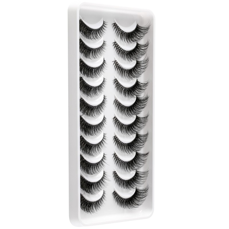 3D False Eyelashes, Natural Eyelashes, Pure Handmade Natural Look, Fluffy