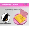 Heart Sticky Note Holder with Stencil Pink, Sticky Note Dispenser