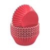 Huaswan Bright Red Foil Cupcake Liners Standard Sized Baking Cups