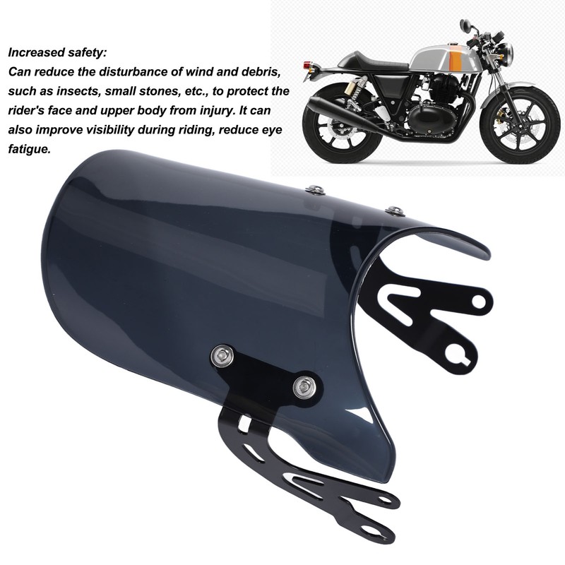 Motorcycle Windshield Windscreen Noise Reduction Protective Wind Deflector for Interceptor