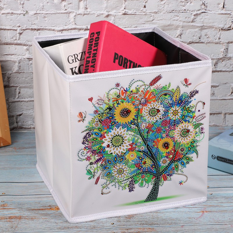 Diamond Painting Tree Storage Box Foldable Resin DIY Painting Kits