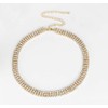 EFTOM Rhinestone Necklaces for Women 14K Gold Plated Diamond Choker