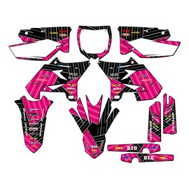 2002-2004 fits UFO Restyle YZ 250 2-Stroke Race Series Pink Senge Graphics Complete Kit Compatible with Yamaha