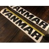 Yanmar 18” Sticker Black (2 Set) Decal Excavator Construction Loader