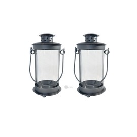 Mariles Lantern on Pole Ground Spike Handle for Standing Weatherproof Stake Lantern Grave Light Grave Light Cemetery Lantern Lantern Garden Light Garden Grave 21 cm Handle Pack of 2