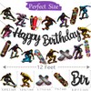Skateboard Birthday Banners Skateboard Birthday Party Supplies 2Pcs Skateboard Themed