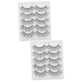 NOLITOY Sets d False Lashes Natural Look Lightweight Material Suitable for Women's Daily Use Pairs