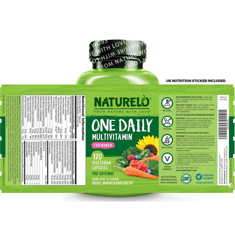 Women's Multivitamins (One a Day) | 30 Essential Vitamins, Minerals,