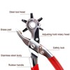 9" Leather Hole Punch Hand Pliers Belt Holes 6 Sized