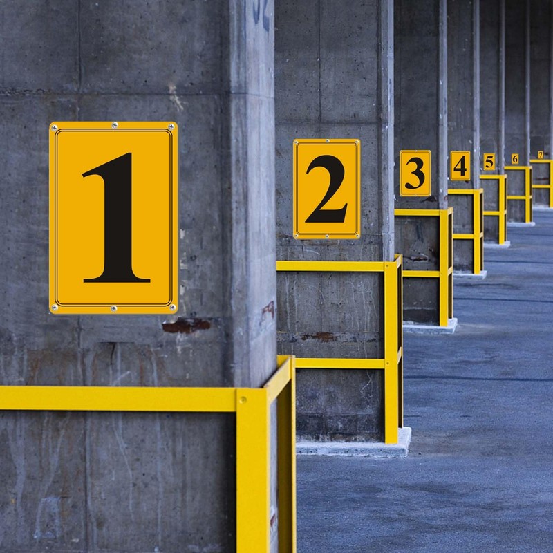 i-CowFun Premium Aluminum Number Signs 11, Metal 12" X 8"