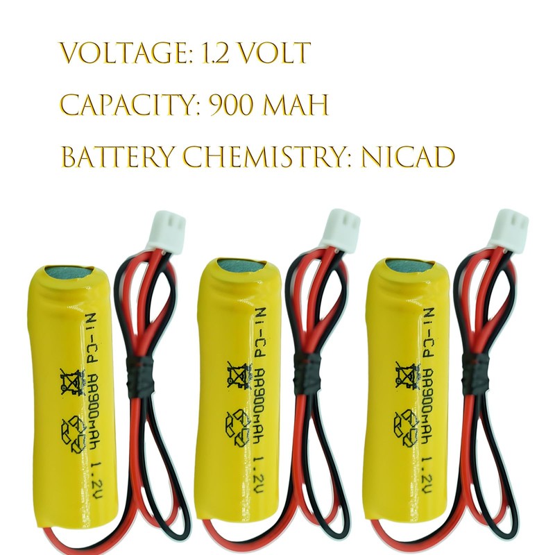AA 900mAh 1.2V Exit Sign Emergency Light Batteries for UnitechOSA268