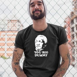 You Big Dummy Fred Sanford Famous Quote Lamont Classic TV T-Shirt XXXL Dark Heather