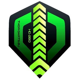 1 Set HD 280 Green Black 150 Micron – 100 Sets of Extra Strong Darts Flights Thor Darts Flights Extra Durable, black