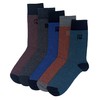 Pierre Cardin Mens 5 Pack Socks - Feeder Stripe