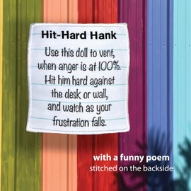 AVINITI Funny Gag Gift - Stress Relief – Hit-Hard Hank Doll - for Friends, Co-Worker, Men, Women, Husband, Wife, Girlfriend, Boyfriend (Puff!)