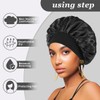 Pack of 2 Satin Bonnet Silk Hair Wrap for Curling