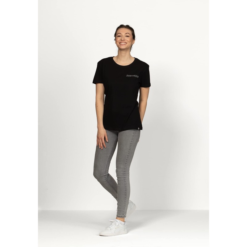 Borussia Dortmund Women's BVB Oversize T-Shirt, black