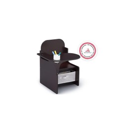 Delta Children MySize Chair Desk With Storage Bin, Dark Chocolate