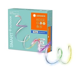 LEDVANCE LED Smart LED Light Strip with Bluetooth Technology for Outdoor Use, 3 Metre Length, Light Colour Changeable (2000-6500K), RGB Colours Changeable, Controllable with Google Home and Alexa, Smart+ BT Flex Outdoor