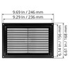ECOPRO VENT 10"" x 7"" Inch White Plastic Ventilation Grille