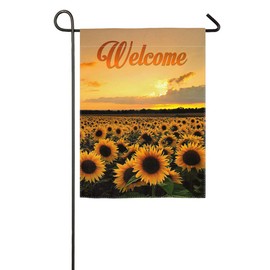 pingpi Sunflower Field Garden Flag Vertical Double Sided Spring Summer Yard Outdoor Decorative 12.5"x18"
