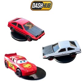 DashHub Drift Legends: AE86 & McQueen – Car interior Figurines Novelty Dashboard Ornaments & Car Accessories - Pop culture Modern Bobbleheads - Model: McQueen