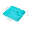 ICEBLUEOR 3 PCS Chip and Dip Serving Platter Set,Plastic Square