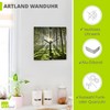 ARTLAND T5SV Wall Clock without Ticking Noises Aluminium Quartz Clock