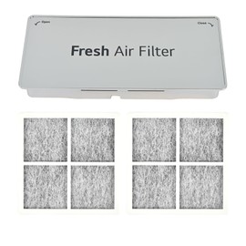 ADQ75493301 Refrigerator Air Filter Cover Compatible with LG Refrigerator Replacement LRMDC2306D, LRFVC2406S, LRMVS3006S, LRMDS3006S, LRMVC2306S(Comes With Two Pieces of Filter Cotton)