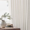 Cream Ivory Extra Wide Pinch Pleat Linen Curtains 84 Inches