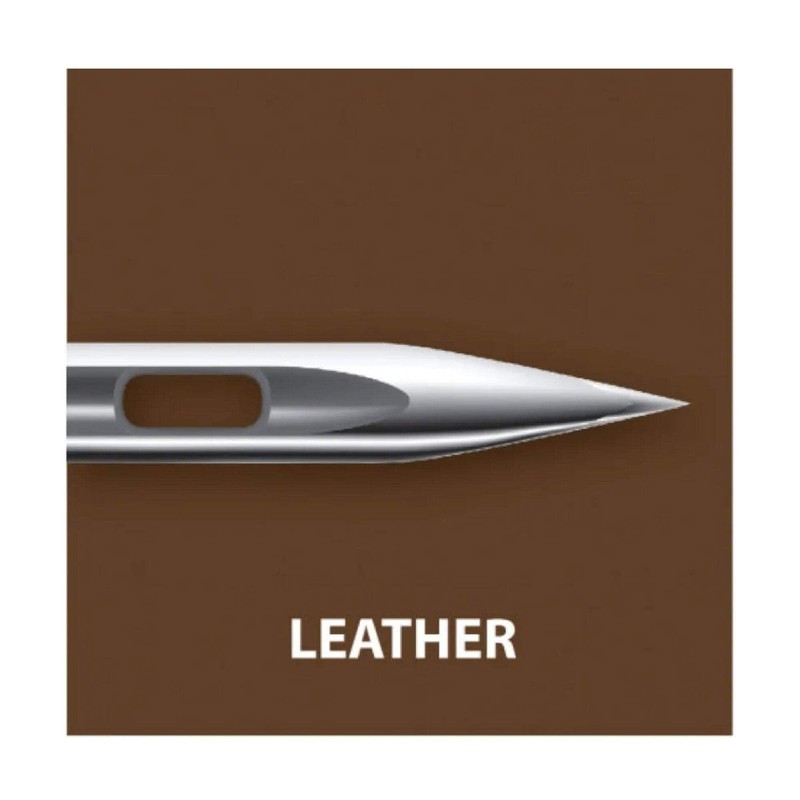 Klasse Leather Needles, Assorted 80 and 90, 1 Pack, 6pcs,