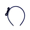 Navy Blue Velvet Bow Headband