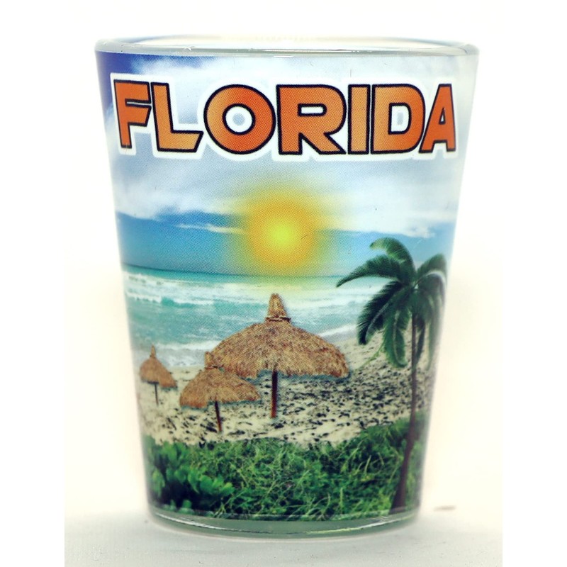 Florida Blue Beach Skyline Shot Glass