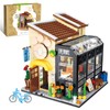 QLT Book Store Building Set,Friends House Create Elegance and Warmth