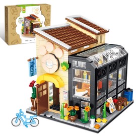QLT Book Store Building Set,Friends House Create Elegance and Warmth Environment, Nice Gift with Beautiful Gift Box for Girls 6-12 and Building Blocks Lover (589 Pcs)