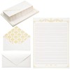 Eersida 150 Sheets Vintage Stationery Paper and Envelopes Letter Set