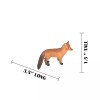 MOJO Fox, Red, Plastic Animal, Educational, Toy, Kids, Realistic Figure,