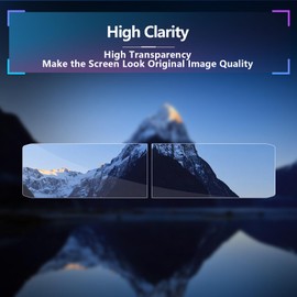 SXCY [4PCS Nano for 2025 Kia Carnival Screen Protector, 24 Inch for 2025 Kia Carnival Accessories, Navigation + Instrument Cluster Curved Screen Protector