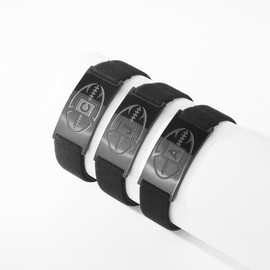 RUOOUY Football Initial Bracelet for Men Adjustable Elastic Nylon Wrist Stainless Steel A-Z Letter Bracelet Jewelry Football Gift for Men Teen（S）