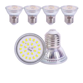 ukzboss PAR16 E27 5W 120V Dimmable 6000K Cool White Daylight Spotlight Bulb 120 Degree Beam Angle Equivalent to 50W Halogen Bulb for Tracking Fixture Home Lighting