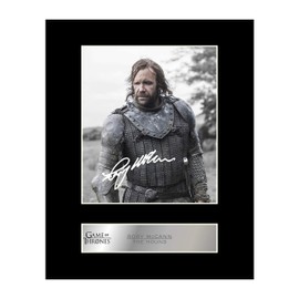 Rory McCann Signed Mounted Photo Display The Hound - Game of Thrones