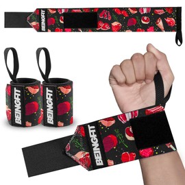 Beingfit Wrist Wrap, Unique Design, Wrist Support, Muscle Training, Wrist Strap, Weight Training, Unisex, Genuine Beef