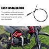 JUUDDENPARTS 7/8 inch Twist Throttle Grips with Cable, Motorcycle Throttle