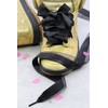 Teeoff Satin Ribbon Shoelaces Double Layer Flat Shoe Laces for