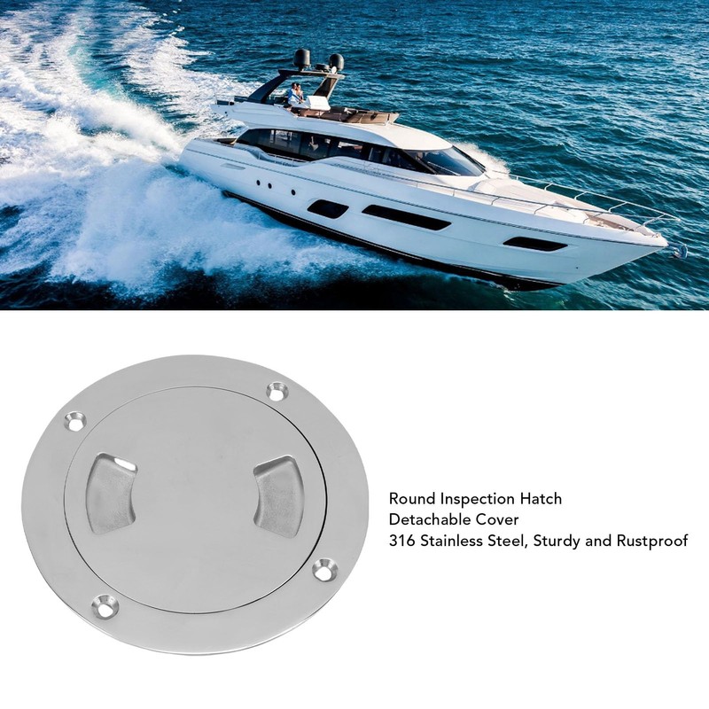 4 Inch Hatch 316 Stainless Steel Round Non Slip Inspection