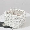 Woven Storage Baskets, White Basket Small Wicker Baskets for Home