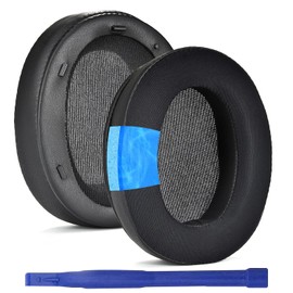 Adhiper WH-XB910N Ohrpolster sind kompatibel mit Sony WH-XB910N kabellosen Kopfhörern, Eisseide-Gel-Material, Ohrpolster (Schwarz/Gel)