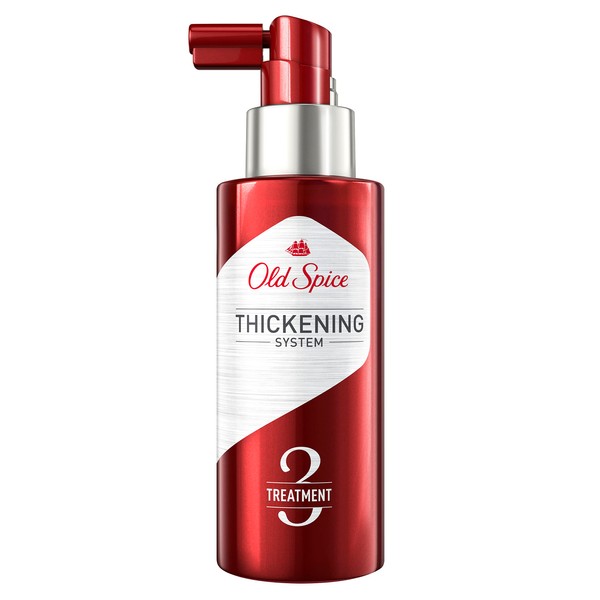 Old Spice Hair Thickening Treatment for Men, Infused with Castor Oil, Step 3, 3.7 Fl Oz