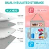 PIIOSER Breastmilk Cooler Bag with Ice Pack Fits 6 Baby