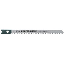 PORTER-CABLE 12508-5 3-5/8-Inch 10 TPI Wood Cutting Universal-Shank Jig Saw Blade (5-Pack)